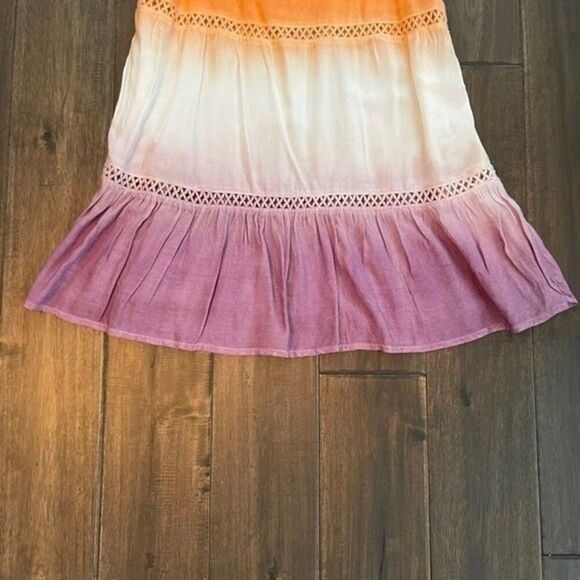 Entro Tie Dye Ruffle Tank Top S - Picture 2 of 4
